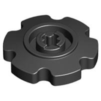 Technic Tread Sprocket Wheel Small - Part - 57520 - Black - used - Qty:5