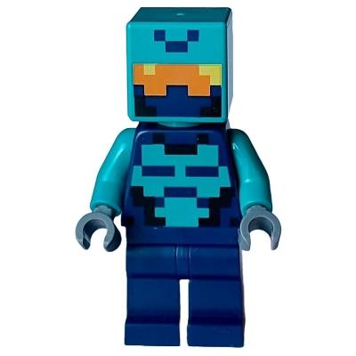Nether Hero - Dark Blue Torso - Minifigure - Used