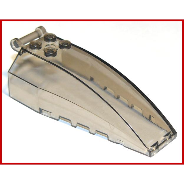 Windscreen 8 x 4 x 2 with 4 Studs and Bar Handle - Part - 92579 - Trans-Brown - used - Qty:10