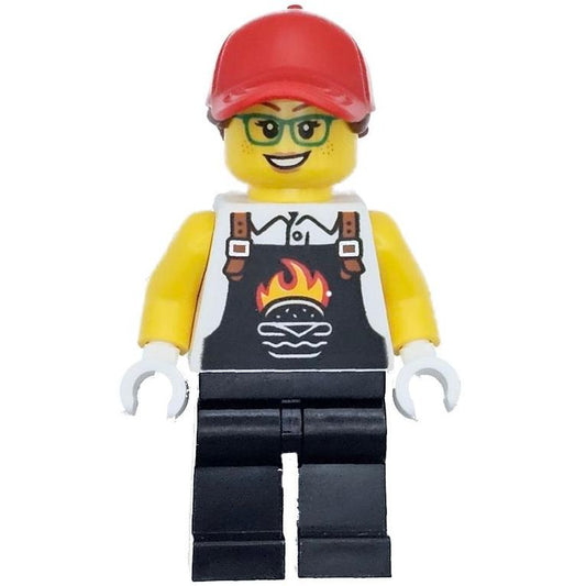 Burger Truck Vendor - Minifigure - New