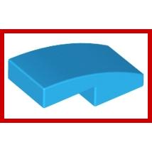 Slope Curved 2 x 1 x 2/3 - Part - 11477 - Bright Light Blue - new - Qty:4