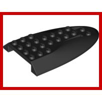Aircraft Fuselage Aft Section Curved Top 6 x 10 - Part - 87615 - Black - used - Qty:3