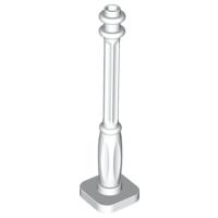 Support 2 x 2 x 7 Lamp Post 6 Base Flutes - Part - 2039 - White - used - Qty:1