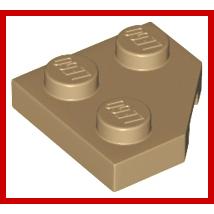 Wedge Plate 2 x 2Cut Corner - Part - 26601 - Light Bluish Gray - new - Qty:4