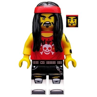 Gong and Guitar Rocker The LEGO Ninjago Movie (Minifigure Only without Stand and Accessories) - Minifigure - New