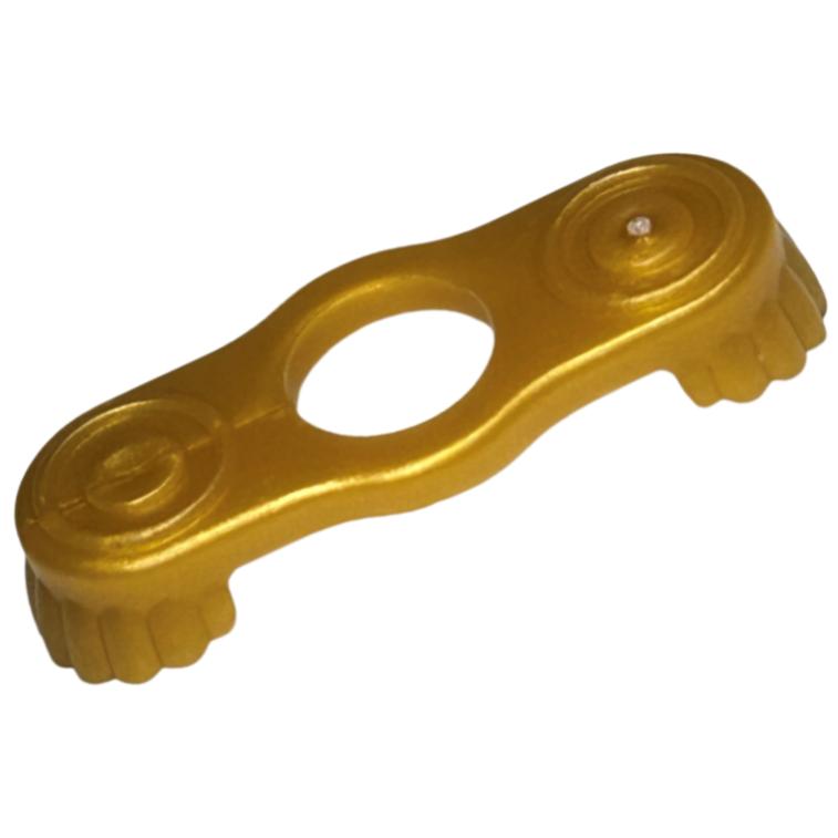 Minifigure Epaulettes - Part - 2526 - Pearl Gold - used - Qty:1