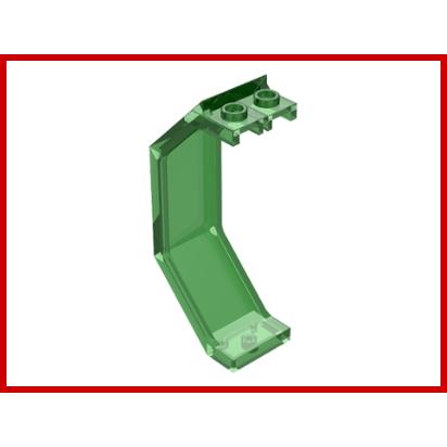 Panel 3 x 2 x 6 - Part - 2466 - Trans-Green - used - Qty:1