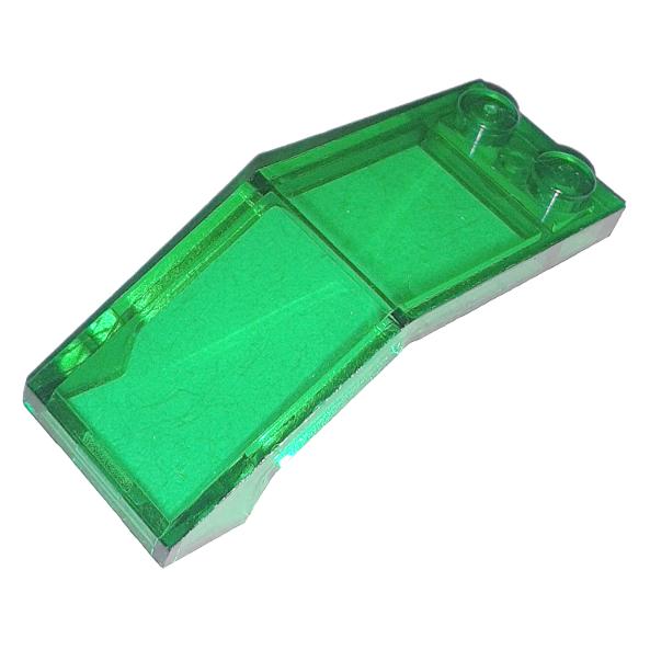 Windscreen 5 x 2 x 1 2/3 - Part - 6070 - Trans-Green - used - Qty:1