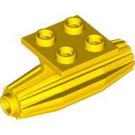Engine Strakes 2 x 2 Thin Top Plate - Part - 4229 - Yellow - used - Qty:3