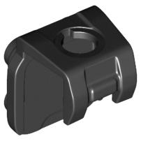 Minifigure Neck Bracket with 4 Back Studs and Front Harness - Part - 41811 - Black - used - Qty:1