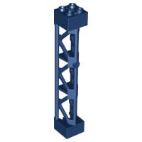 Support 2 x 2 x 10 Girder Triangular Vertical - Type 4 - 3 Posts 3 Sections - Part - 95347 - Dark Blue - used - Qty:1