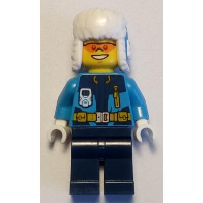 Arctic Explorer - Ushanka Hat Orange Sunglasses - Minifigure