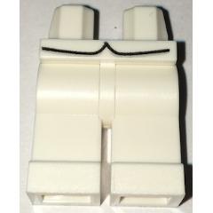 Hips and Legs with Jacket Tails Pattern - Part - 970c00pb0596 - White - used - Qty:1