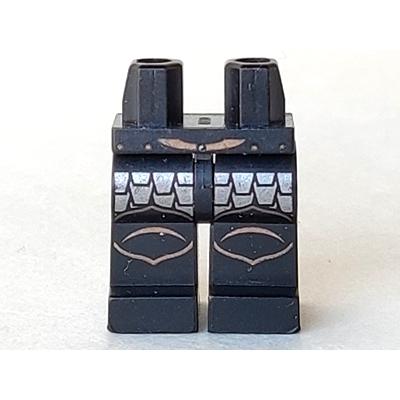 Hips and Legs with Kingdoms Scale Mail Pattern - Part - 970c00pb0062 - Black - used - Qty:1