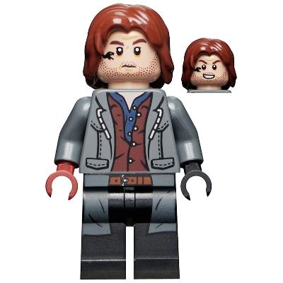 Rainn Delacourt - Dark Blue and Dark Red Shirt - Minifigure - Used