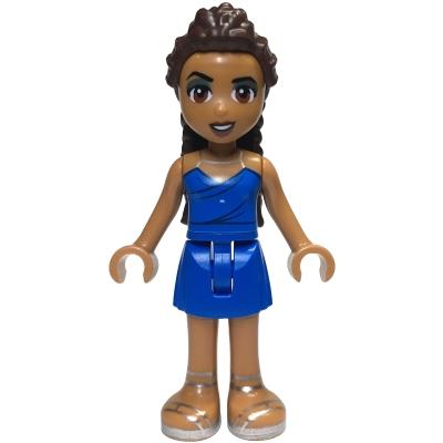 Friends Andrea (Adult) - Blue Halter Dress with Silver Straps - Minifigure