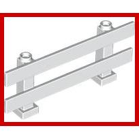 Fence 1 x 8 x 2 2/3 - Part - 6079 - White - used - Qty:2