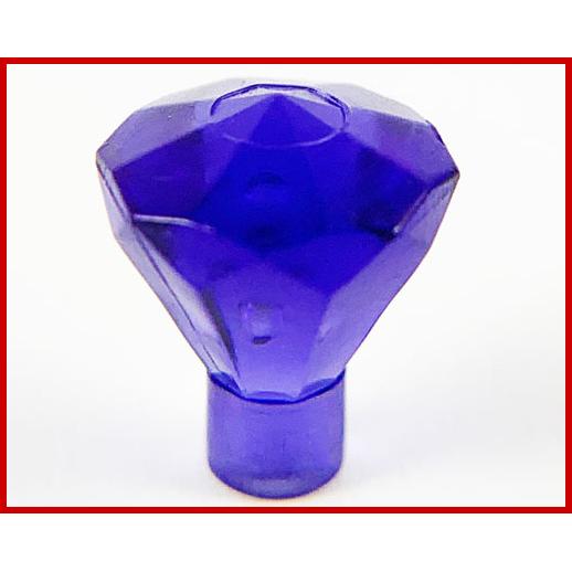Rock 1 x 1 Jewel 24 Facet - Part - 30153 - Trans-Purple - used - Qty:6