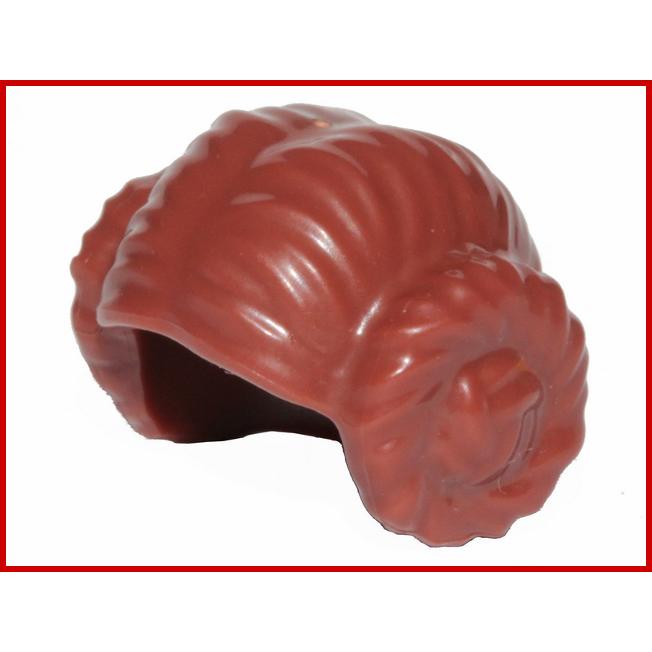 Minifigure Hair Female with 2 Buns (Princess Leia) - Part - 30409 - Reddish Brown - used - Qty:1
