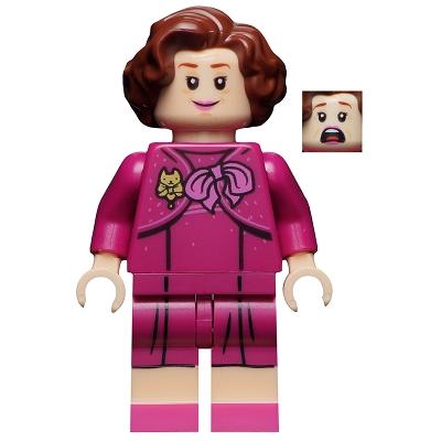 Professor Dolores Umbridge - Magenta Dress - Minifigure - Used