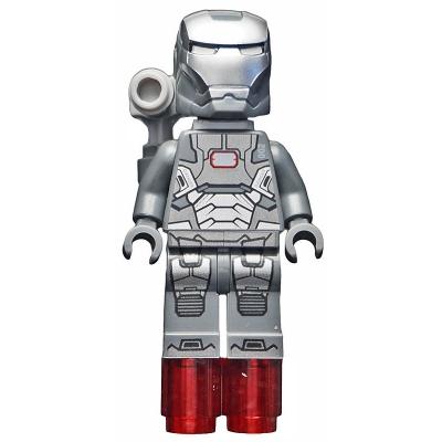 War Machine - Dark Bluish Gray and Silver Armor with Backpack - Minifigure - Used