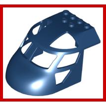 Aircraft Fuselage Forward Top Curved 6 x 8 x 4 - Part - 11293 - Dark Blue - used - Qty:1