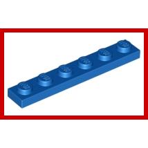 Plate 1 x 6 - Part - 3666 - Bright Light Blue - new - Qty:4