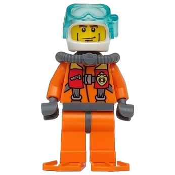 Coast Guard City - Diver - Minifigure - New
