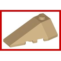 Wedge 4 x 2 Triple Left - Part - 43710 - Bright Light Blue - new - Qty:1