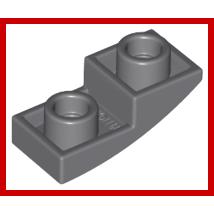 Slope Curved 2 x 1 x 2/3 Inverted - Part - 24201 - Bright Light Blue - new - Qty:4