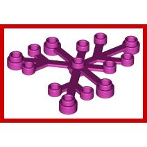 Plant Leaves 6 x 5 - Part - 2417 - Magenta - used - Qty:3