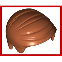 Minifigure Hair Short Combed Sideways Part Left - Part - 99930 - Dark Orange - used - Qty:1