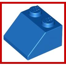Slope 45 2 x 2 - Part - 3039 - Bright Light Blue - new - Qty:1
