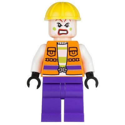 Joker's Goon - Construction Outfit Orange Jacket Yellow Helmet Purple Legs - Minifigure - New