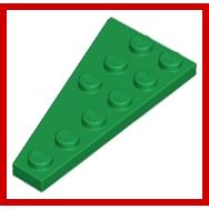 Wedge Plate 6 x 3 Right - Part - 54383 - Bright Light Blue - new - Qty:2