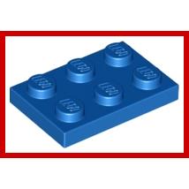 Plate 2 x 3 - Part - 3021 - Bright Light Blue - new - Qty:7