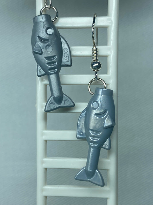 Silver Fish Earrings