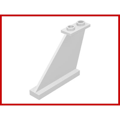 Tail 4 x 1 x 3 - Part - 2340 - White - used - Qty:6