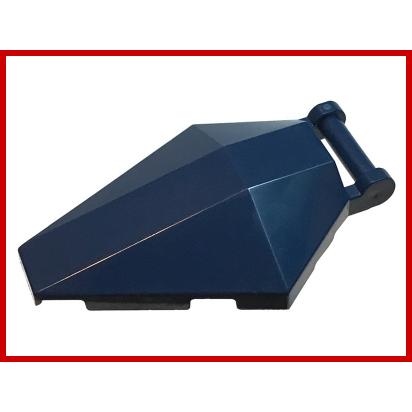 Windscreen 6 x 4 x 1 Hexagonal with Bar Handle - Part - 27262 - Satin Trans-Light Blue - new - Qty:1