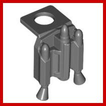 Minifigure Jet Pack with Nozzles - Part - 64802 - Dark Bluish Gray - used - Qty:1