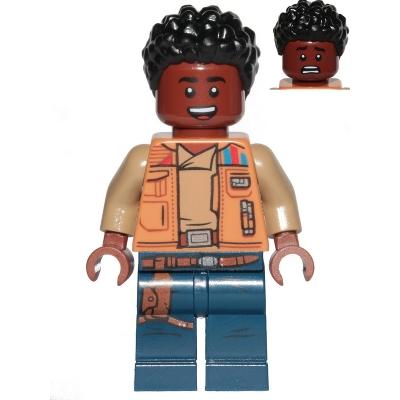 Finn - Medium Nougat Jacket Dark Blue Legs with Holster - Minifigure - New