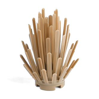 Plant Prickly Bush 2 x 2 x 4 - Part - 6064 - Dark Tan - used - Qty:1