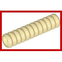 Hose Ribbed 7mm D.4L / 3.2cm - Part - 78c04 - Flat Silver - used - Qty:4