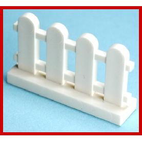 Fence 1 x 4 x 2 Paled (Picket) - Part - 33303 - White - used - Qty:6