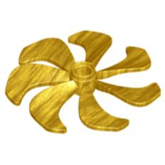 Propeller 7 Blade 6 Diameter - Part - 87751 - Pearl Gold - used - Qty:1