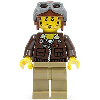 Jake Raines - Aviator Jacket Aviator Cap - Minifigure - New