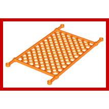 Net Plastic 8 x 14 Lattice - Flexible Rubber - Part - 30923 - Orange - used - Qty:2