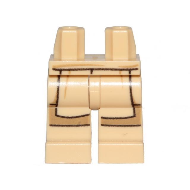 Hips and Legs with SW Jedi Robe and Dark Tan Leggings Pattern - Part - 970c00pb1048 - Tan - used - Qty:1