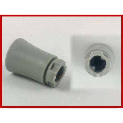 Plant Tree Palm Trunk - Short Connector Axle Hole with 2 Inside Prongs - Part - 2536d - Light Gray - used - Qty:1