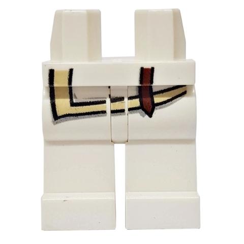 Hips and Legs with Tan Shirt Edge and Brown Strap Pattern - Part - 970c00pb0127 - White - used - Qty:1